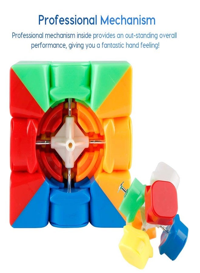 D ETERNAL Moyu Cubing Classroom Cube 3X3 High Speed Sticlerless Magic Twisty Puzzle Game Toy 3By 3 Cube, Teen - Image 4